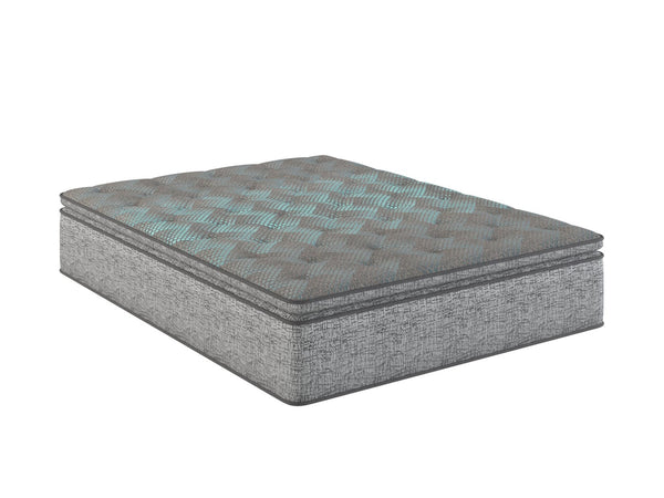 English Elm Restonic Comfort Care King Hybrid Mattress Plush Euro Top Pocketed Coil Support B123P299663
