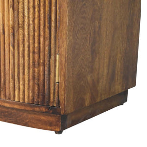 24 Inch Solid Wood Single Drawer Nightstand for a Warm Bedroom Storage Solution