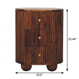 22 Inch Solid Wood Single Drawer Nightstand for Bedroom Storage and Timeless Style