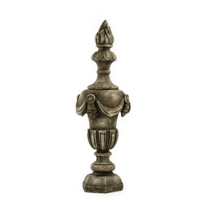 Zentique Resin Sculpted Accent Urn with Neutral Finish — Lightweight, Durable Decorative Centerpiece for Home Decor W11 x H32 x D11 7554L A619