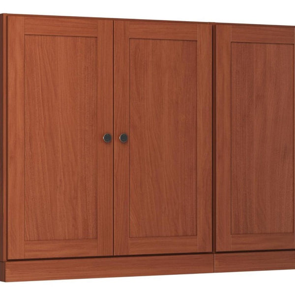 64 Inch Solid Wood Buffet Sideboard Four Door Storage for Dining and Living Rooms