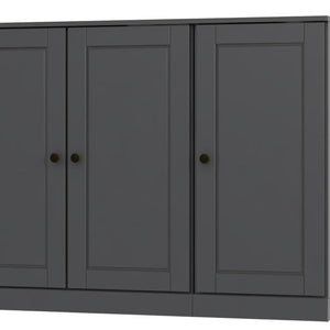65 Inch Solid Wood Buffet Cabinet with Glass Front Doors for Elegant Dining Rooms