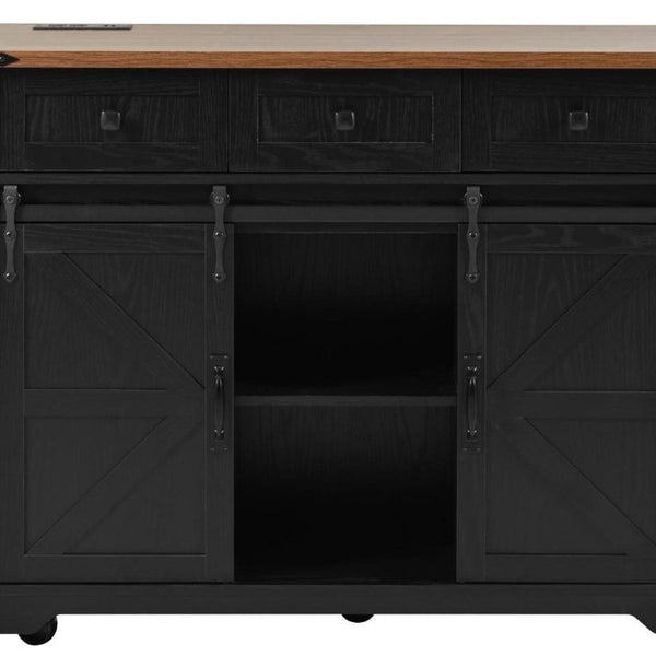 I Need to Create a Common Title for a 54-inch Rolling Kitchen Cart with Usb Charging, Flat Door Wood Storage Cabinet.