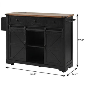 I Need to Create a Common Title for a 54-inch Rolling Kitchen Cart with Usb Charging, Flat Door Wood Storage Cabinet.