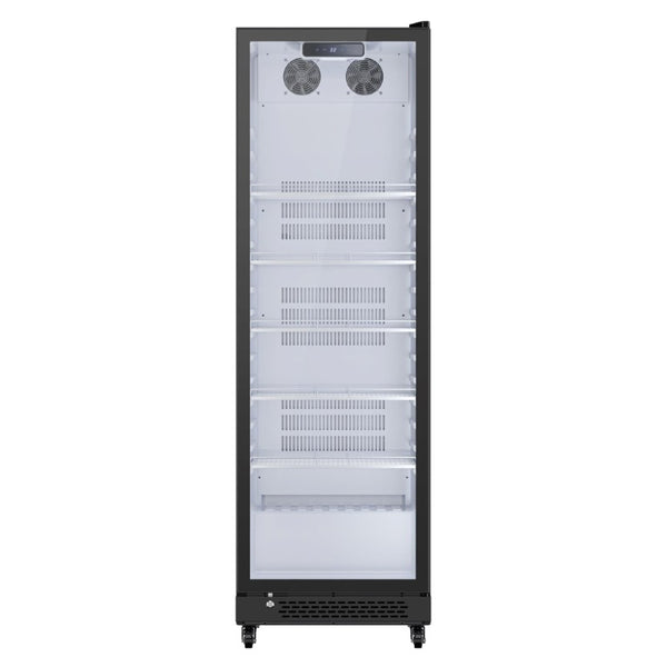 75 Inch Glass Door Beverage Cooler Single Zone Freestanding Bar Mini Refrigerator