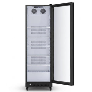75 Inch Glass Door Beverage Cooler Single Zone Freestanding Bar Mini Refrigerator