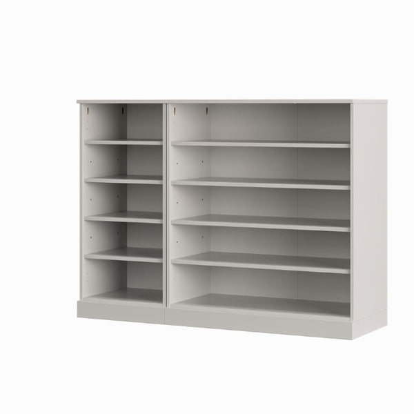 HomeRoots Off White Solid Wood Shoe Cabinet with Elegant Entryway Storage and Clean Finish 755959