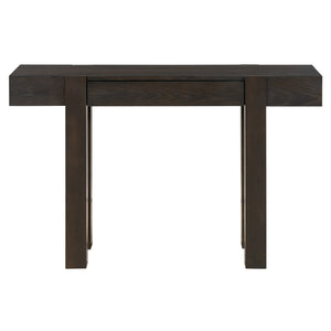 English Elm Trexm Ash Veneer Entryway Console Table Built in Power Outlet Drawer Rubberwood Espresso N715P361518P