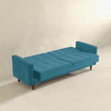 English Elm Ashcroft Furniture - Benara Teal Velvet Sleeper Sofa