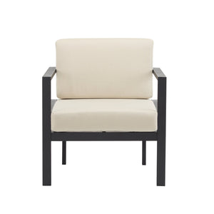 English Elm Christopher Knight Home® - [Set Of 2] 27.7'' Modern Lounge Chairs With Weather-Resistant Cushions For Stylish Outdoor Comfort N767P237029B_2