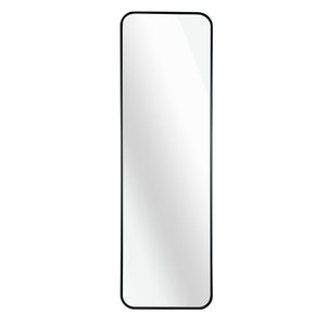 HomeRoots 47 Inch Black Aluminum Framed Full Length Mirror Wall or Door Hanging Bedroom 756089