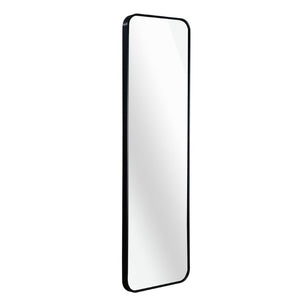 47 Inch Black Aluminum Framed Full Length Mirror Wall or Door Hanging Bedroom