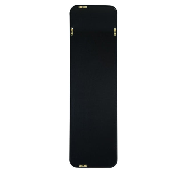 47 Inch Black Aluminum Framed Full Length Mirror Wall or Door Hanging Bedroom