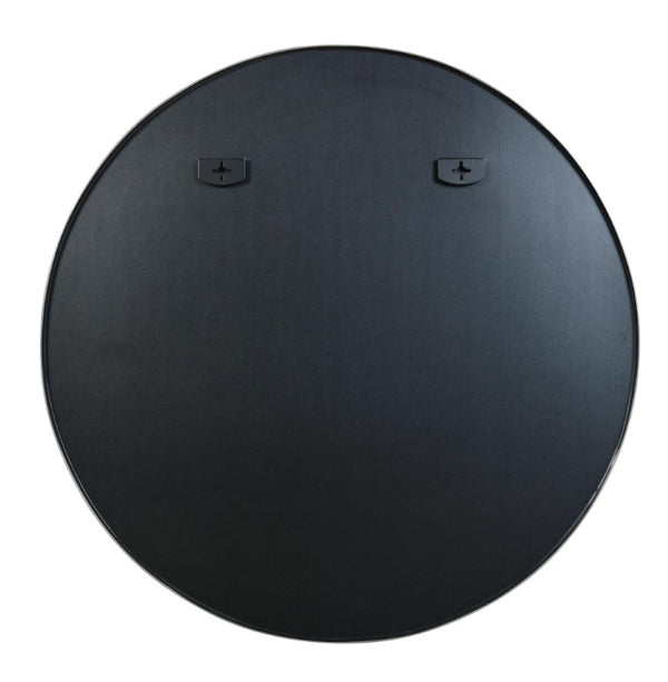 39 Inch Round Aluminum Framed Bathroom Vanity Mirror for Modern and Glam Wall Decor Accent