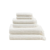 INK+IVY Nova Global Inspired Cotton Dobby Slub 6 Piece Towel Set II73-1256 Ivory