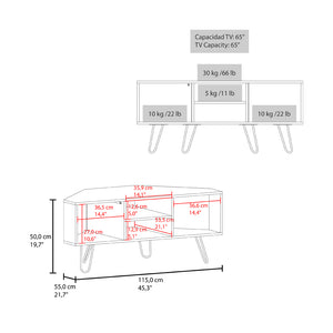 English Elm Ben Lomond TV Stand Black — Space-Saving Mid-Century Engineered Wood Corner TV Console, Durable Chic B092P315564