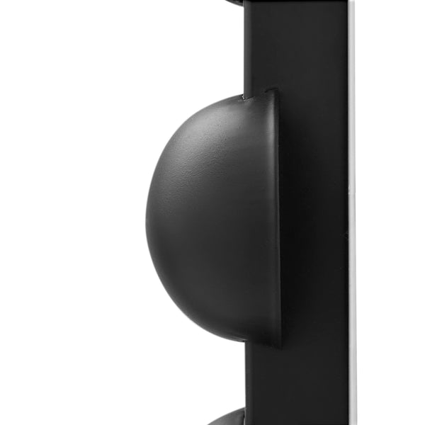 JLA Home Madison Park Signature - 36" Large Decorative Round Mirror with Beaded Metal Frame, Matte Finish, HD Glass, Statement Piece Black MPS95F-0037