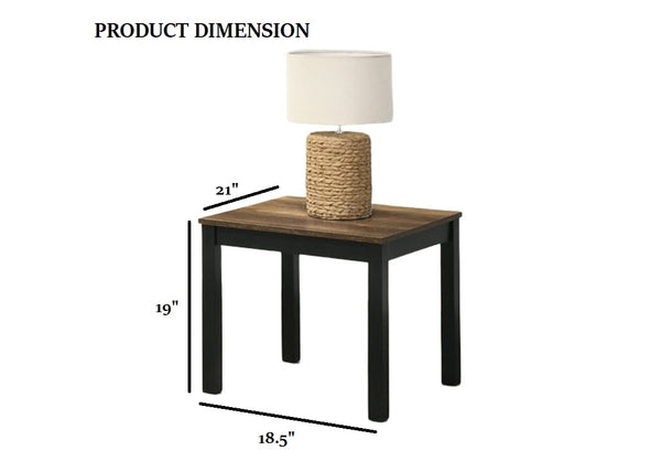 English Elm Contemporary 3-Piece Table Set: Stylish Coffee & End Tables With Faux Marble Top & Wooden Legs B2741P391795