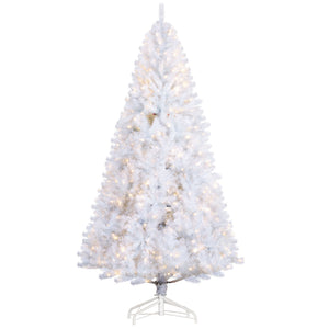 English Elm Homcom 7.5' Prelit Christmas Tree - Lifelike Douglas Fir With 500 Warm White Leds & 1346 Tips! W2225P249689