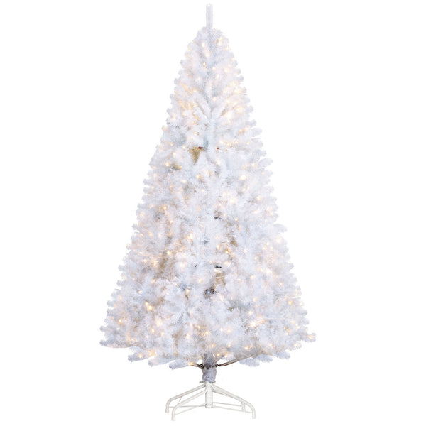 English Elm Homcom 7.5' Prelit Christmas Tree - Lifelike Douglas Fir With 500 Warm White Leds & 1346 Tips! W2225P249689