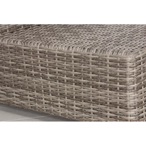 English Elm Chic 66" Wide Fully Assembled Outdoor Wicker Loveseat with Plush Olefin Cushions, Weather-Resistant Modern Seating B120S00026