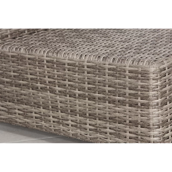 English Elm Chic 66" Wide Fully Assembled Outdoor Wicker Loveseat with Plush Olefin Cushions, Weather-Resistant Modern Seating B120S00026