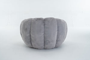 English Elm Adult Floral Petal Faux Fur Bean Bag Chair Sculptural Foam Seating for Any Room W2012P399197