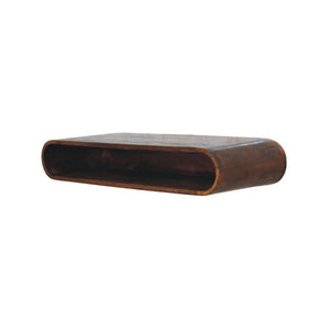 HomeRoots 36 Inch Solid Wood Wall Mounted Console with Open Shelf Entryway Floating Table 757885
