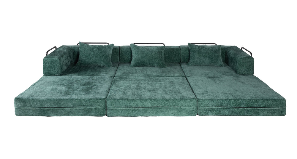 English Elm Compression Sofa - Versatile Chenille Convertible Floor Bed, No Assembly, Perfect For Small Spaces! W3723S00017