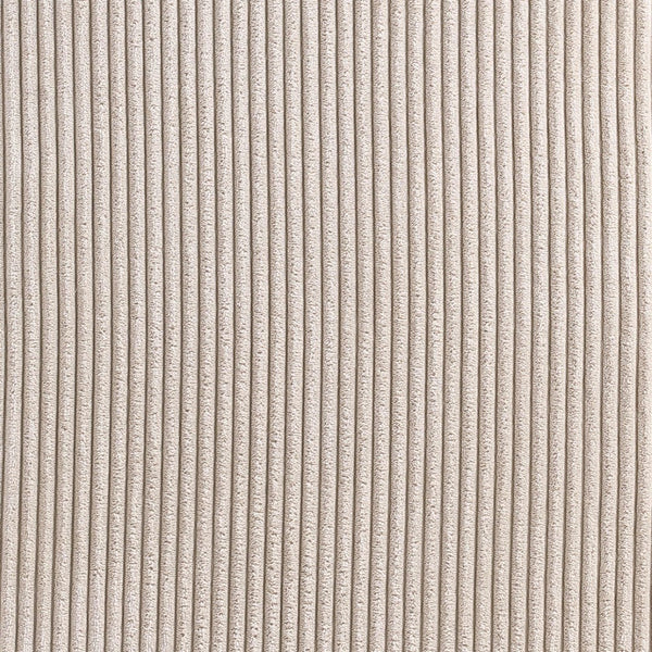 Meridian Furniture Benson Art Deco Corduroy Microsuede Upholstered Dining Chair with High Back Iron Frame Support Beige 757Beige-C
