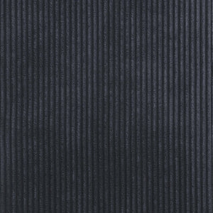 Meridian Furniture Benson Art Deco Corduroy Microsuede Upholstered Dining Chair with High Back Iron Frame Support Black 757Black-C