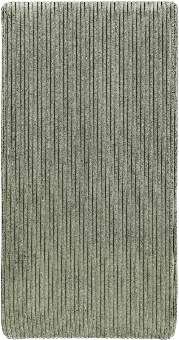 Meridian Furniture Benson Art Deco Corduroy Microsuede Upholstered Dining Chair with High Back Iron Frame Support Green 757Green-C