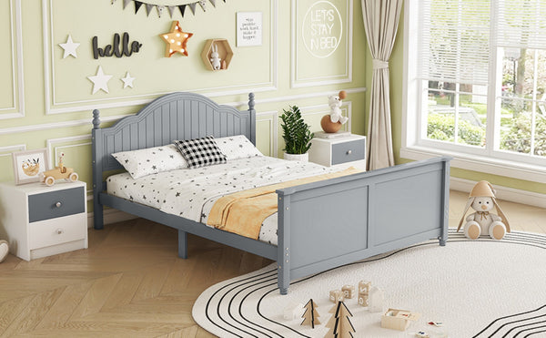 English Elm Twin Low Profile Kids Platform Bed Solid Pine Frame with Guardrails and Storage Grey W2593P411272