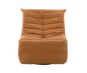 English Elm Talmon Plush Chenille Glider Recliner with 360° Swivel, Manual Recline, Foam Comfort, Low Clearance Orange 37.5 L x 32.7 W x 37 H B2726P245872