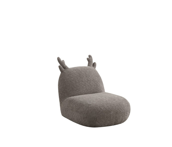 English Elm Westino Deer Shaped Kids Accent Chair Chenille Upholstered Woodland Playroom Seat Brown B2749P413206