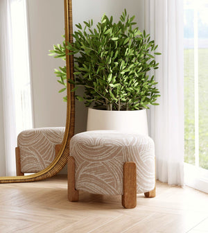 Basset Mirror Willow Cozy Embrace Chair – Plush Comfort With Natural Mango Finish And Khaki Swirl Fabric Elegance Brown Mango,Fabric 7583-lr-101