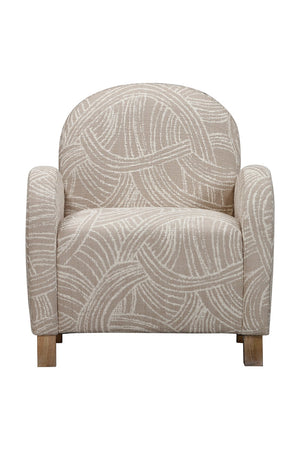 Basset Mirror Willow Cozy Embrace Chair – Plush Comfort With Natural Mango Finish And Khaki Swirl Fabric Elegance Brown Mango,Fabric 7583-lr-805