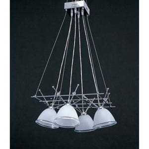 17'' Wide 4-Light Suspended Chandelier - Polished Chrome 7583/4 Elk Lighting