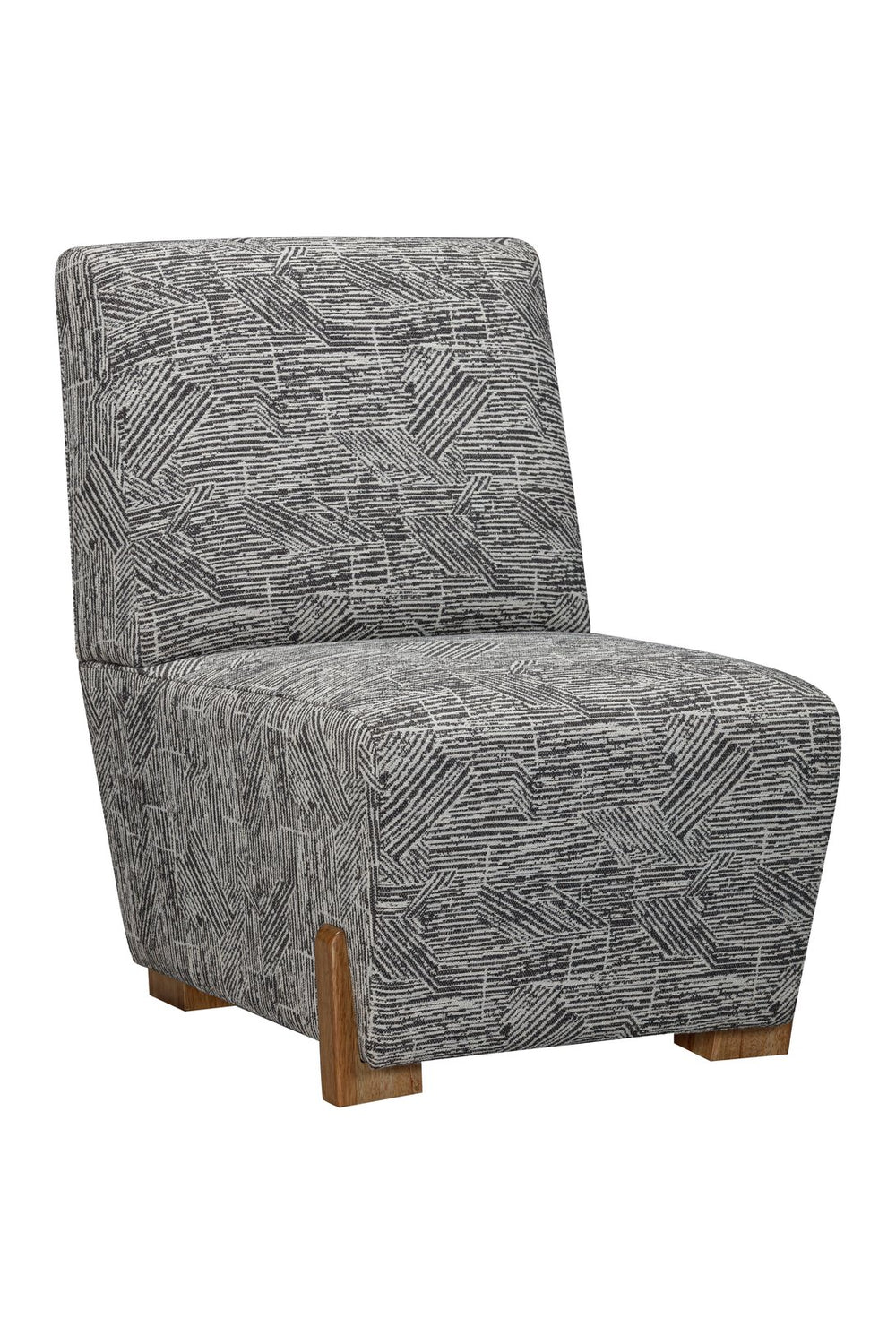 Basset Mirror Jasper Bold Zebra Print Chair - Modern Elegance With Durable Fabric & Sturdy Mango Wood Legs Black Mango,Fabric 7585-lr-805