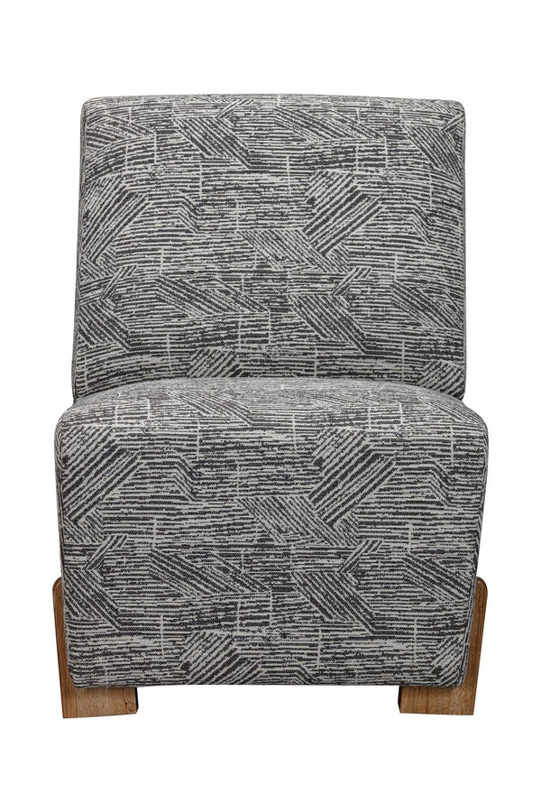 Basset Mirror Jasper Bold Zebra Print Chair - Modern Elegance With Durable Fabric & Sturdy Mango Wood Legs Black Mango,Fabric 7585-lr-805