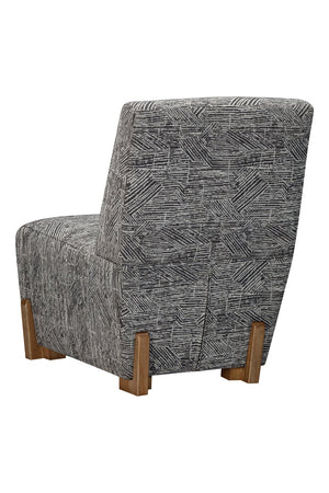 Basset Mirror Jasper Bold Zebra Print Chair - Modern Elegance With Durable Fabric & Sturdy Mango Wood Legs Black Mango,Fabric 7585-lr-805