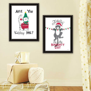 English Elm Trendy Decor 4u Two Piece Typographic Wall Art Black Framed Farmhouse Humor Prints B067P255235