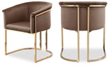 Tierra Brown Velvet Dining Chair