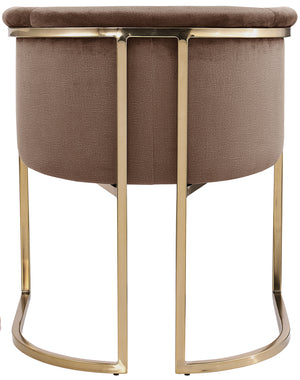Tierra Brown Velvet Dining Chair 758Brown-C Meridian Furniture