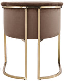 Tierra Brown Velvet Dining Chair 758Brown-C Meridian Furniture