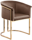 Tierra Brown Velvet Dining Chair 758Brown-C Meridian Furniture