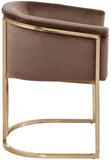 Tierra Brown Velvet Dining Chair 758Brown-C Meridian Furniture