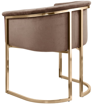 Tierra Brown Velvet Dining Chair 758Brown-C Meridian Furniture