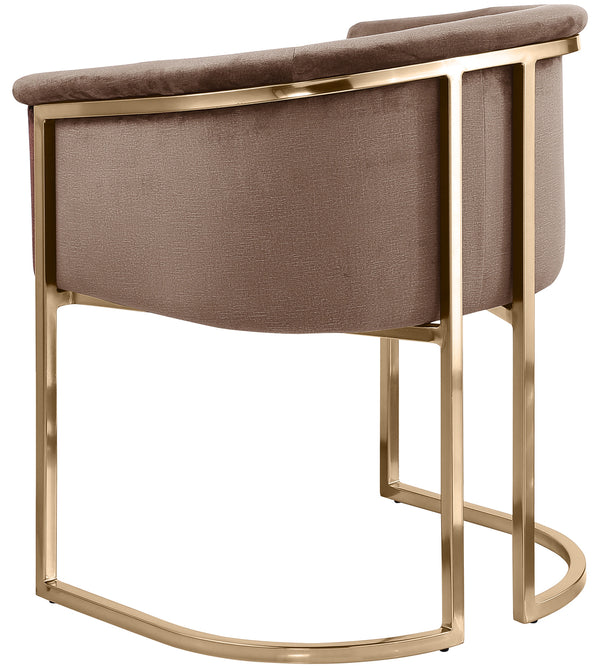 Tierra Brown Velvet Dining Chair 758Brown-C Meridian Furniture