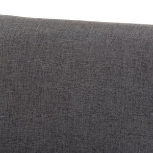 Baxton Studio Baxton Dorina 5-Piece Mid-Century Modern Dining Set - Dark Grey Upholstered Chairs & Walnut Table BBT5281-Dark Grey/Walnut-5PC Dining Set